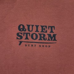 Quiet Storm Surf Shop Adult Sweatshirt Sz L Coral Long Sleeve Myrtle Beach, SC