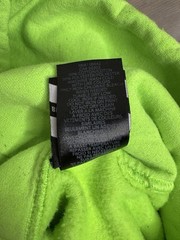 Broken Promises Easy Come Easy Go Hoodie Mens L Neon Green Graphic Streetwear