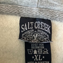 Salt Creek Montana Full Zip Hoodie Mens Size XL Multicolor Flag Pockets Lined