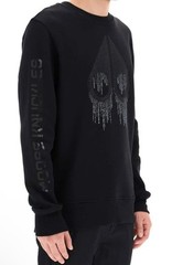 Moose Knuckles Denison Sweatshirt Model #M30MS618292 Black Crew Neck Small Wow!