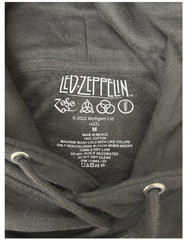 LED ZEPPELIN ZOSO LOGO PREMIUM PULLOVER HOODIE BLACK