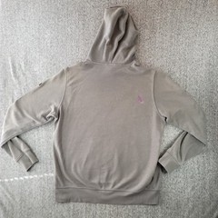 The North Face Pullover Hoodie Mens Large Gray Distressed Custom Arm Logo Flawed