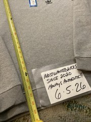 NWT Adidas Originals Trefoil Essentials Crew Sweatshirt Grey Men’s Sz L FRESHIP