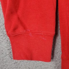 Nike Sweater Mens Medium Red Doral Swoosh Pullover Hoodie Sweatshirt *