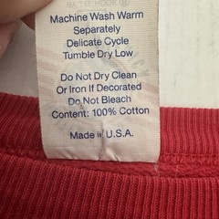Vintage J.G. Hook USA American Flag Sweatshirt Red Made In USA Size Large