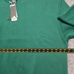 Adidas Essentials Feelcozy Sweatshirt Men’s 2XL Collegiate Green Fleece Pullover