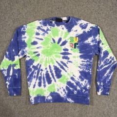 Scotch & Soda Purple Green Tie Dye Surf Pullover Sweatshirt Men’s Size Medium