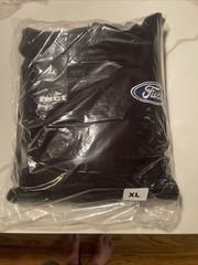 FUCT Ford Oval Parody Embroidered Logo Pullover Hoodie Black Extra Large XL