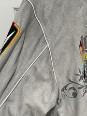 Imperious Delf Jacket Y2K Mens 2XL Gray Full Zip Graphic Front Back Hit