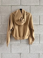 Los Angeles Apparel Heavy Cotton Fleece 14oz Pullover Hoodie Faded Camel Brown L