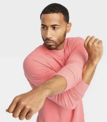 All in Motion Men’s XL Sweatshirt Soft Gym Crewneck NEW Coral Pink