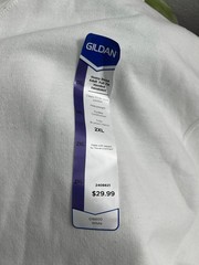 Gildan – G18600 – White Hoodie 2XL