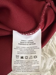 Nike Adult S Deep Red Side Design Hoodie. Great Shape & Quality