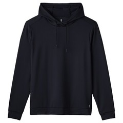 Rhone essentials performance hoodie jet black midweight moisture wicking sports