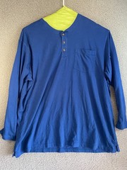 Duluth Trading Men’s Blue Heavyweight Pocket Crewneck Sweatshirt 4XL