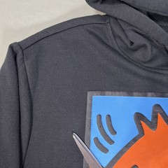 Keith Harring Reason Mens Long Sleeve Fleece Pullover Hoodie Jacket Black 2XL