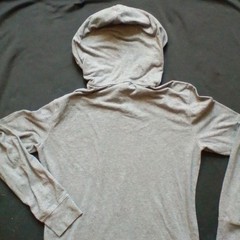 American Eagle Outfitters Mens Gray Sunset Graphic Hoodie Sweatshirt Pullover XS