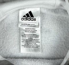 Adidas Camo Hoodie Large Gray White Pullover Fleece Logo Sweatshirt