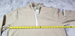 Goodfellow & Co Men’s Polar Fleece Half Zip Sweatshirt, Tan Size Medium