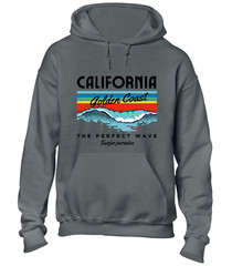 CALIFORNIA GOLDEN COAST HOODY HOODIE SUMMER HOLIDAY CLOTHING CASUAL NICE TOP