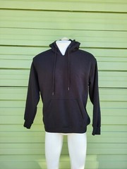 ZARA MAN BLACK BASIC LONG SLEEVE HOODY FRONT POCKET SWEATSHIRT XL 5221A Defects