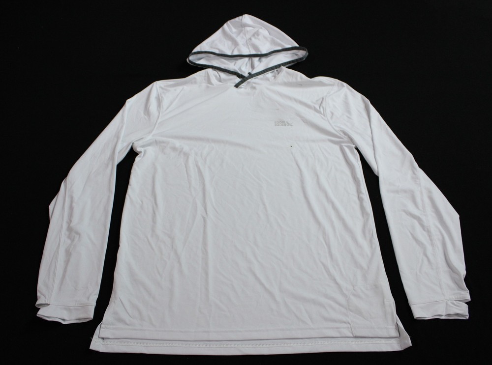 Eddie Bauer Men’s Lightweight Breathable Long Sleeve Hoodie BL1 White Small