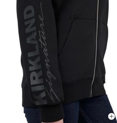 Kirkland Signature Unisex Logo Full Zip Hoodi Sweatshirt, Men’s: XS, Women’s: S