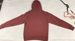 Champion Pullover Hoodie M Pocket Large Logo Burgandy Drawstring