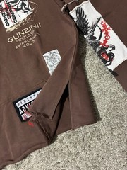 Gunzinii Denim & Co. Pullover Hoodie Size Medium Brown Brand New With Tags