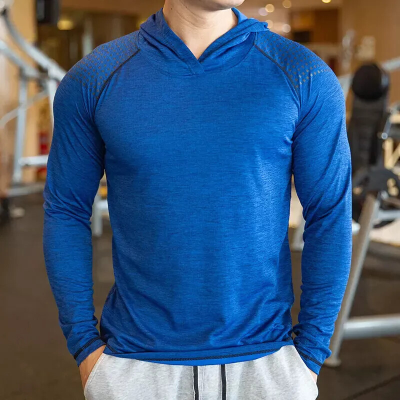 Men’s Hoodies Long Sleeve T-shirts Training Clothes Breathable Sports T – shirts
