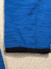 DSG Polarized 1/2 Zip Fleece Hooded Sweatshirt Men Large Heathered Blue Athletic