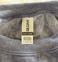 Gilden Heavy Blend Sweatshirt Large “Yes Chef” Inscription Embroidered