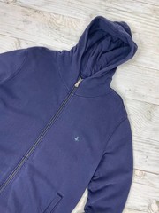 Vivienne Westwood Hoodie Logo Orb Zip Up Y2K Men SZ XL Blue