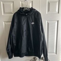 Nike Windrunner Full Zip Front Hoodie Windbreaker Men’s Size XL Black