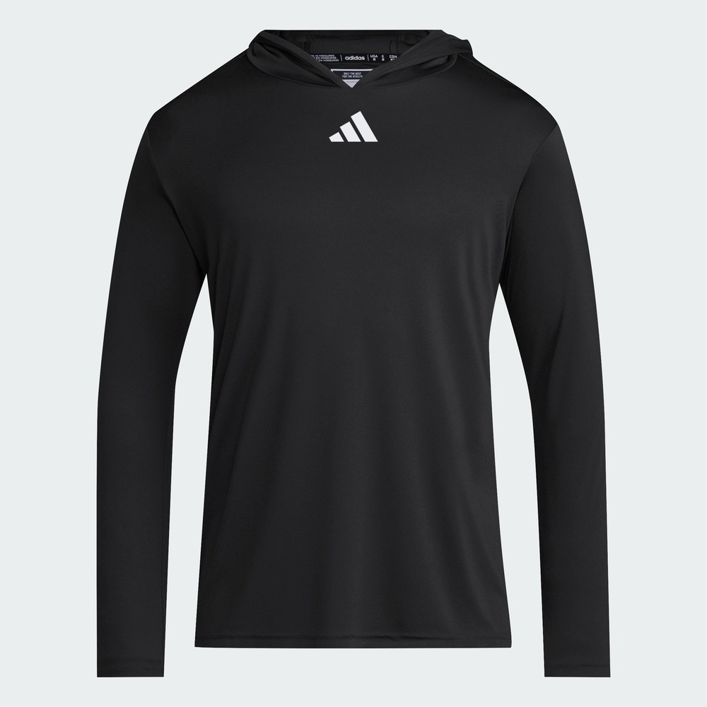 adidas men D4T Long Sleeve Lightweight Hoodie