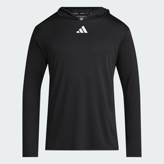 adidas men D4T Long Sleeve Lightweight Hoodie