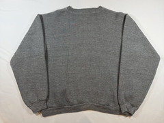 Mens M Gold Tag Russell Sweatshirt Crewneck Cotton Rayon Boxy Vintage Blank Gray