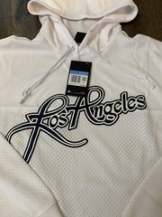 Nike Los Angeles Football Hoodie Men’s Size M White/Blue BQ1655-100 MSRP $100