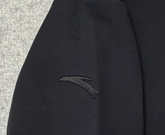 ANTA Men XL China Hero Hoodie Black Gold Chinese Embroidered Pullover 152317707