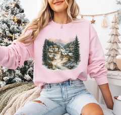 Christmas Town Holiday Winter Season Sweatshirt