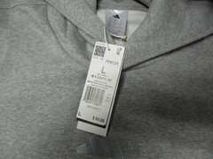 Adidas Mens All Season Fleece Loose Hoodie Gray Heather 2XL Sweatshirt XXL