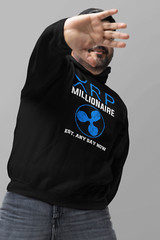 XRP Ripple Millionaire EST. Any Day Now Crypto Currency Hooded Sweat Shirt