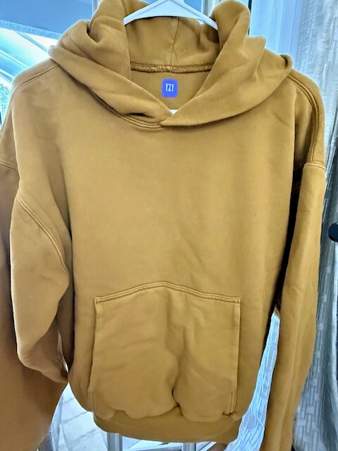YZY Gap Hoodie Adult Medium (OVERSIZED) Brown Heavyweight Pocket Yeezy Pullover