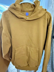 YZY Gap Hoodie Adult Medium (OVERSIZED) Brown Heavyweight Pocket Yeezy Pullover