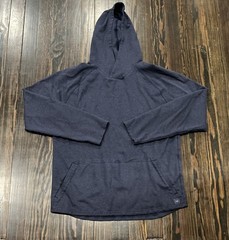 Mizzen Main Pullover Hoodie Mens Medium Blue Rayon Nylon
