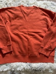 Tommy Hilfiger Men’s Classic Crewneck Sweatshirt Size M Burnt Orange Coral