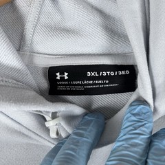 Under Armour Tech Terry Fish Hook Hoodie Men’s 3XL Gray Activewear Winter Gym