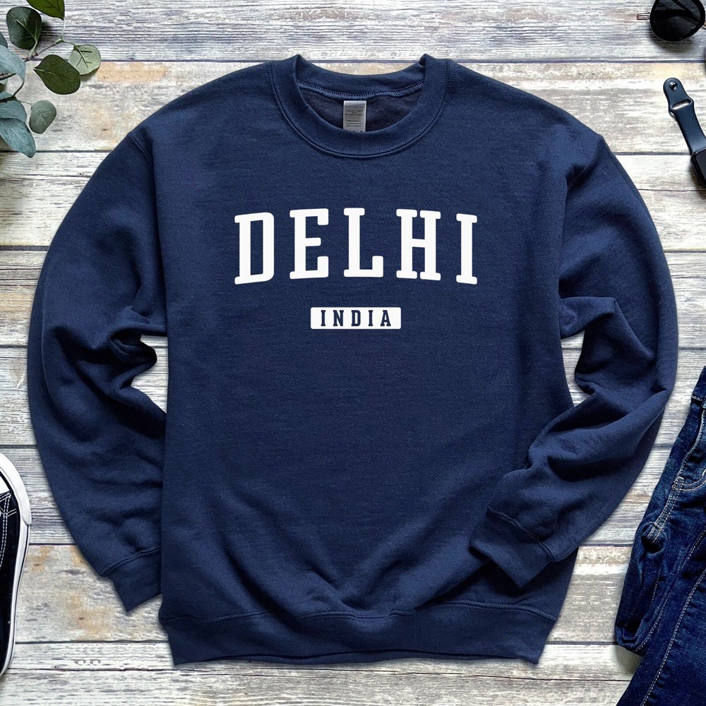 Delhi Sweatshirt | Delhi India Crewneck Sweatshirt | Bharat, India Vacation