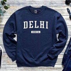 Delhi Sweatshirt | Delhi India Crewneck Sweatshirt | Bharat, India Vacation