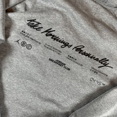 Jordan Breakfast Club Hoodie Mens Small Gray Sweatshirt Nike Basketball Air
